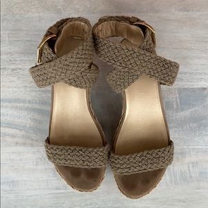 Stuart Weitzman Espadrille wedge sandal, 5.5